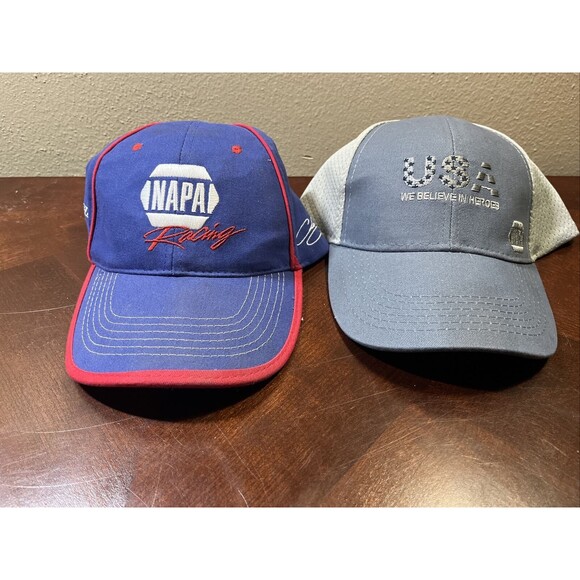 2 NAPA RACING HATS No #24 RON COPE/BELIVE IN HEROS - Picture 1 of 9